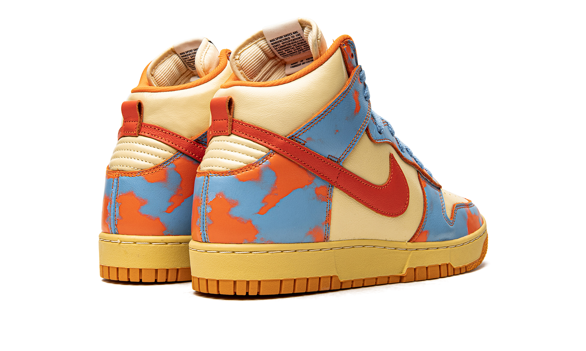 Nike Dunk High 1985 Orange Acid Wash 3