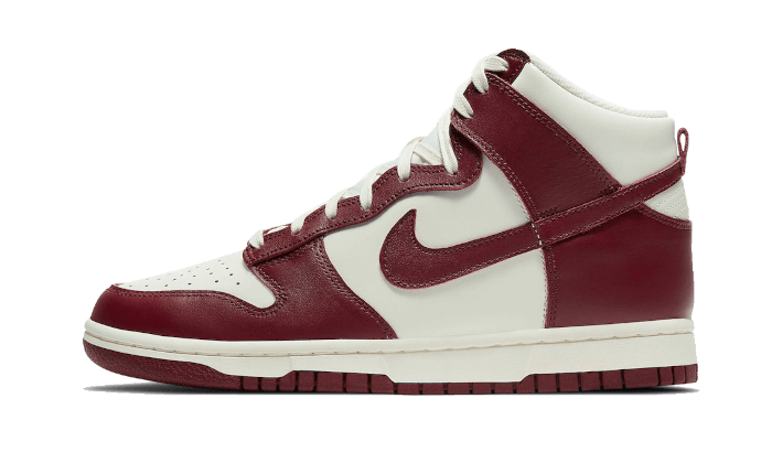 Nike Dunk High Sail Team Red 1