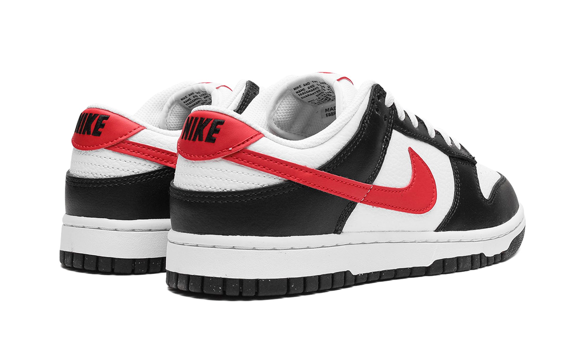 Nike Dunk Low Black White Red 10