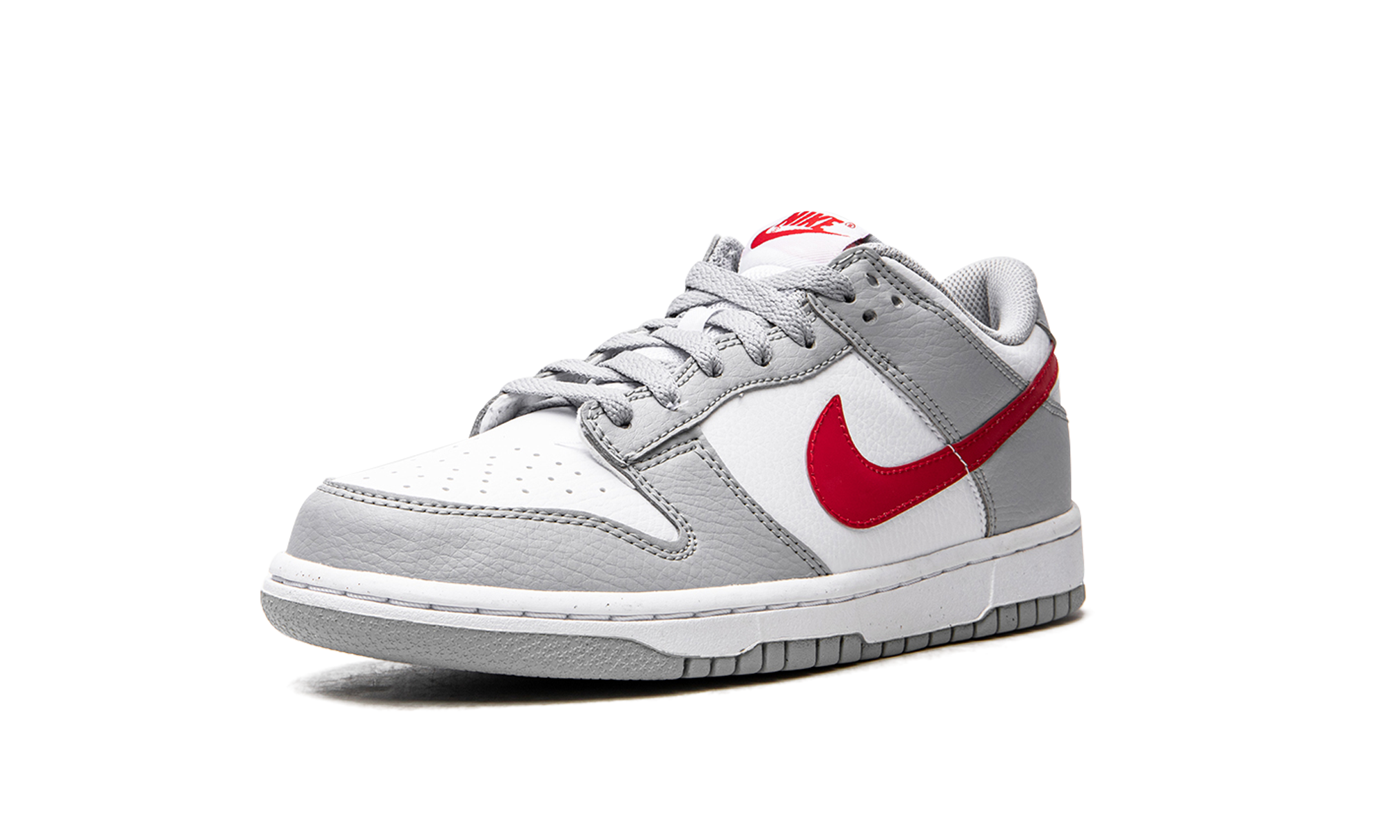Nike Dunk Low White Grey Red (GS) 4
