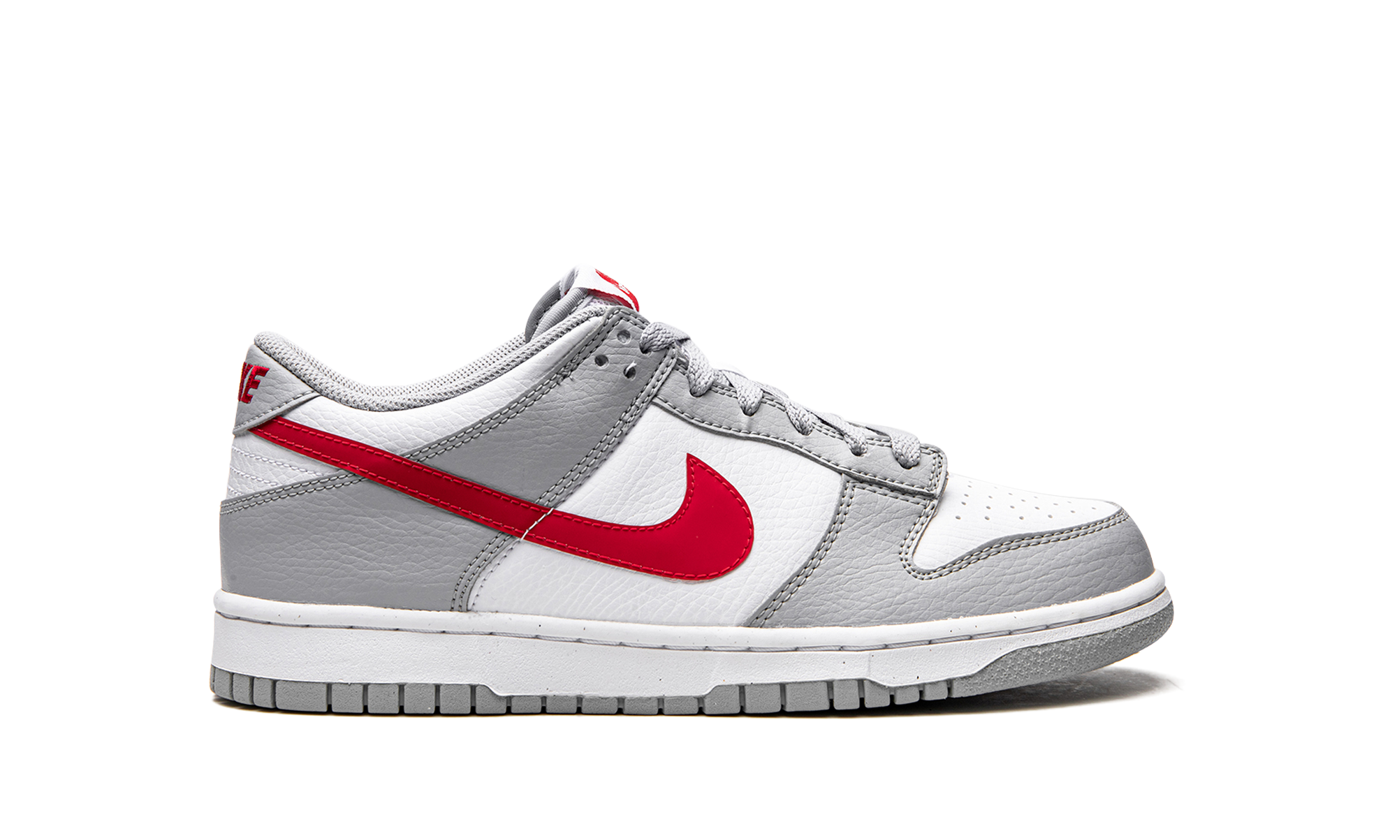 Nike Dunk Low White Grey Red (GS) 6