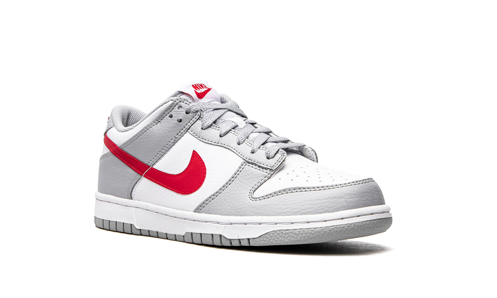 Nike Dunk Low White Grey Red (GS) 7