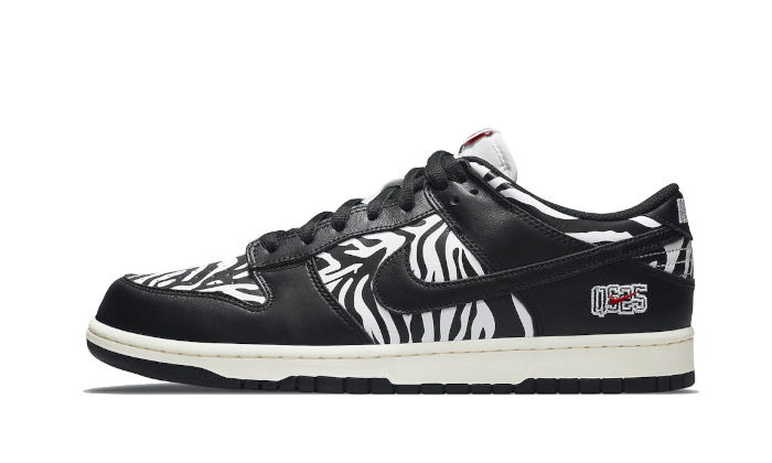 Nike SB Dunk Low Quartersnacks Zebra 1