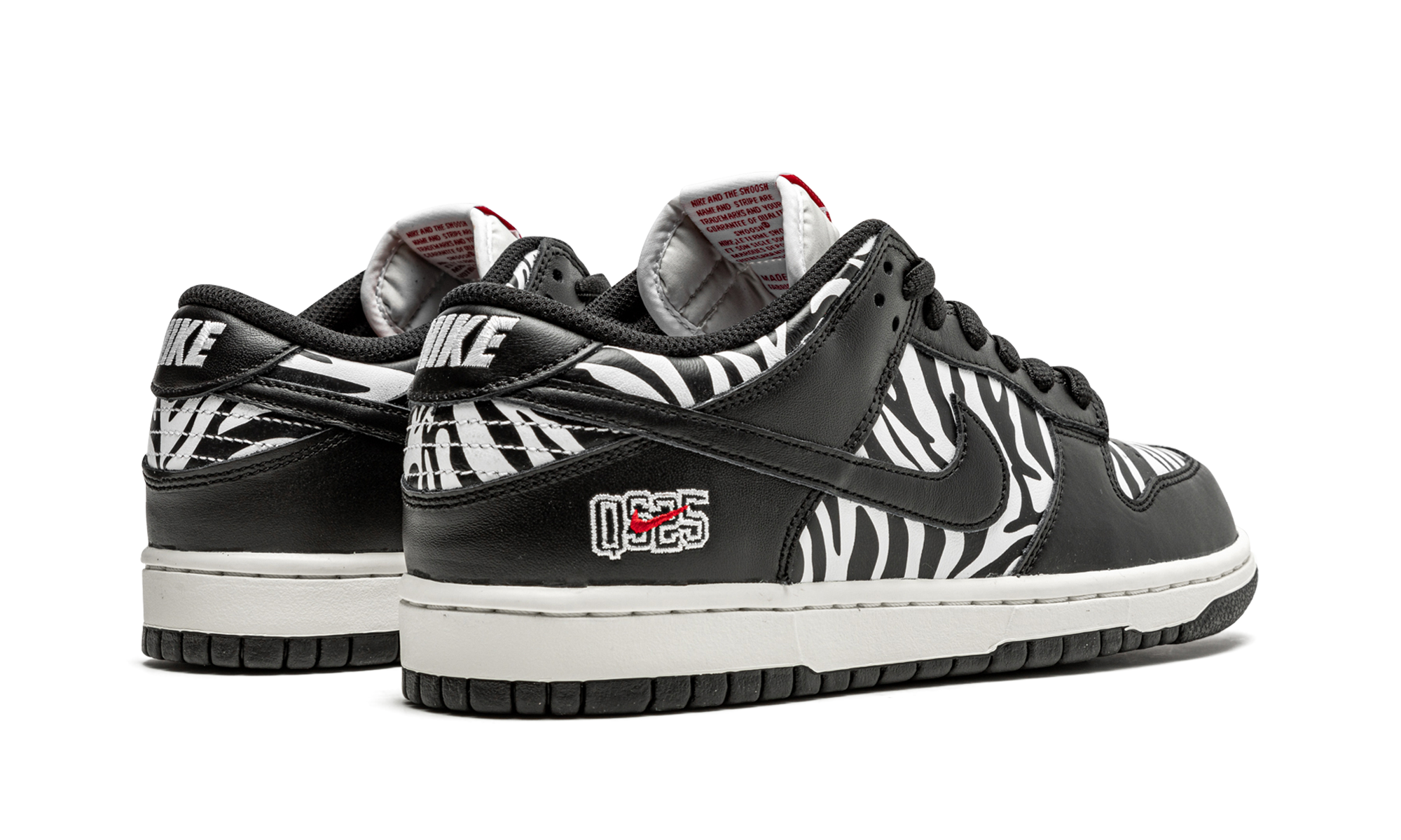 Nike SB Dunk Low Quartersnacks Zebra 10