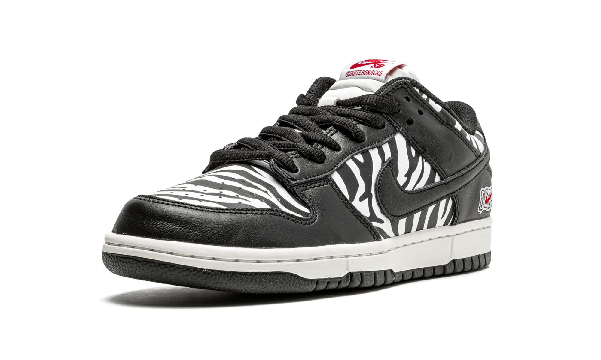 Nike SB Dunk Low Quartersnacks Zebra