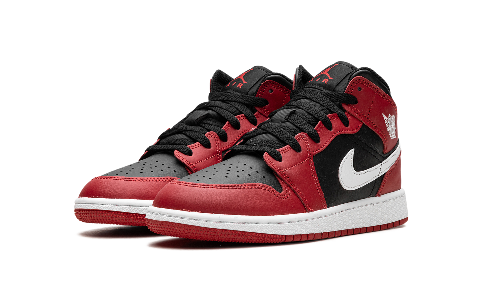 Air Jordan 1 Mid Gym Red Black White (GS)
