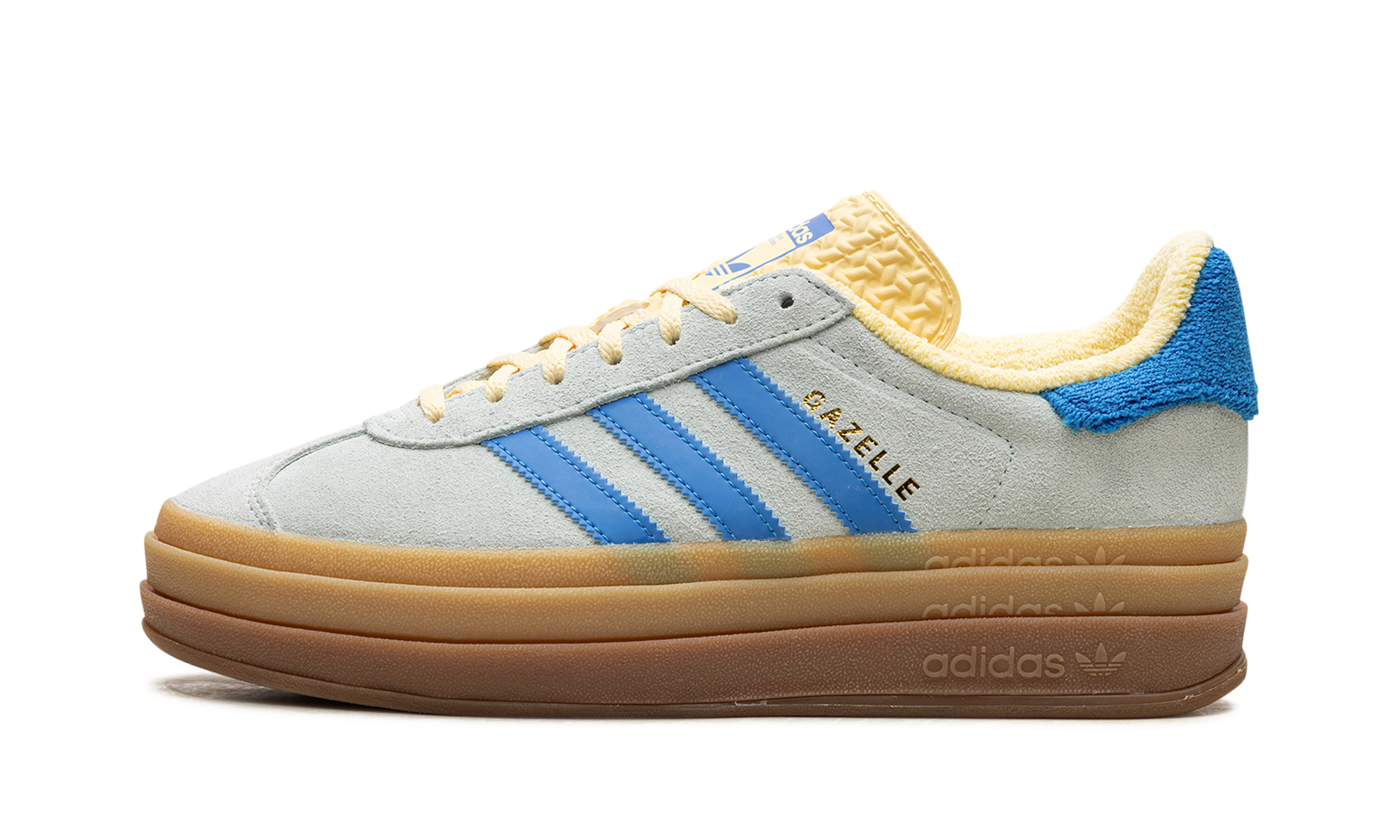 Adidas Gazelle Bold Almost Blue Yellow 1