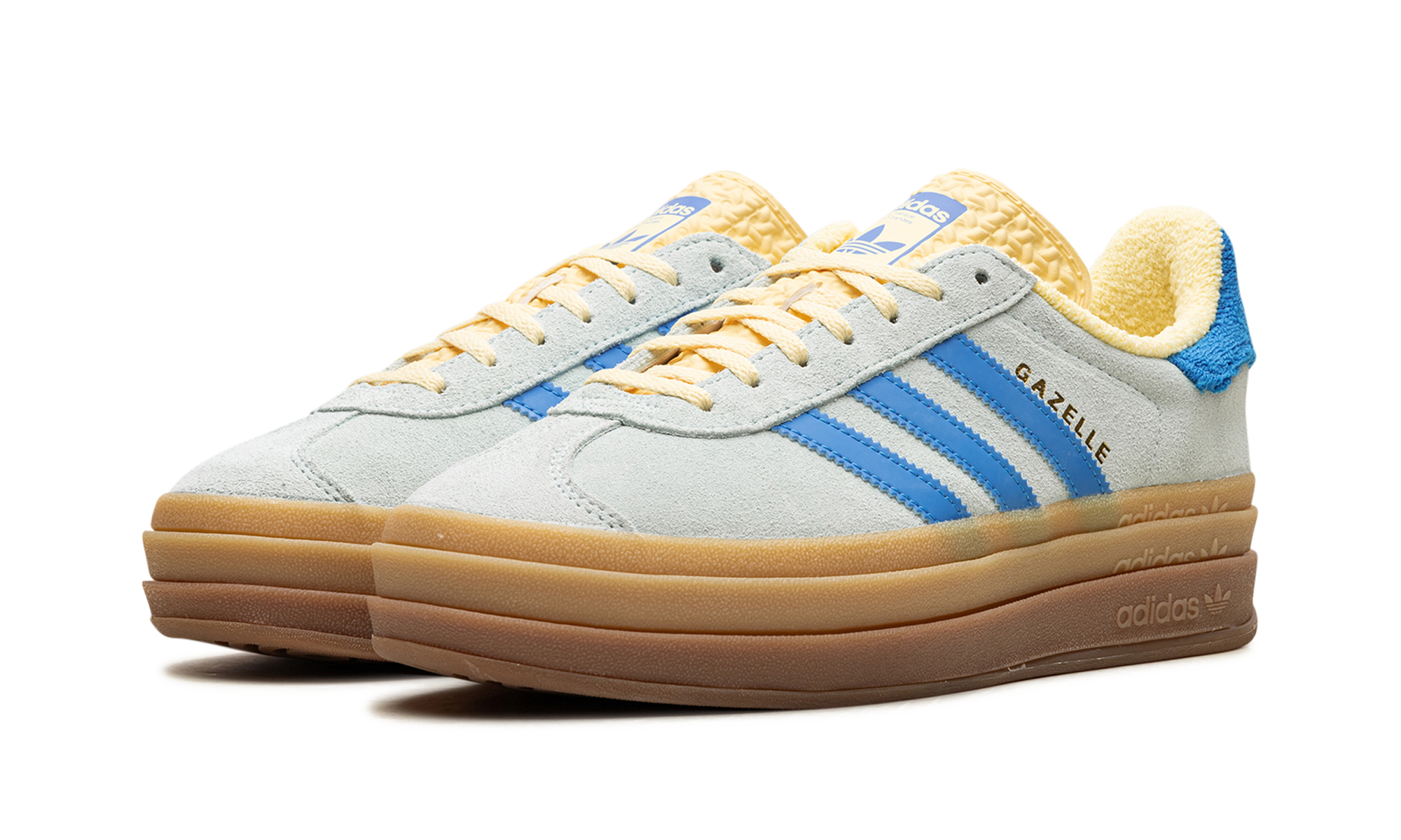 Adidas Gazelle Bold Almost Blue Yellow 3