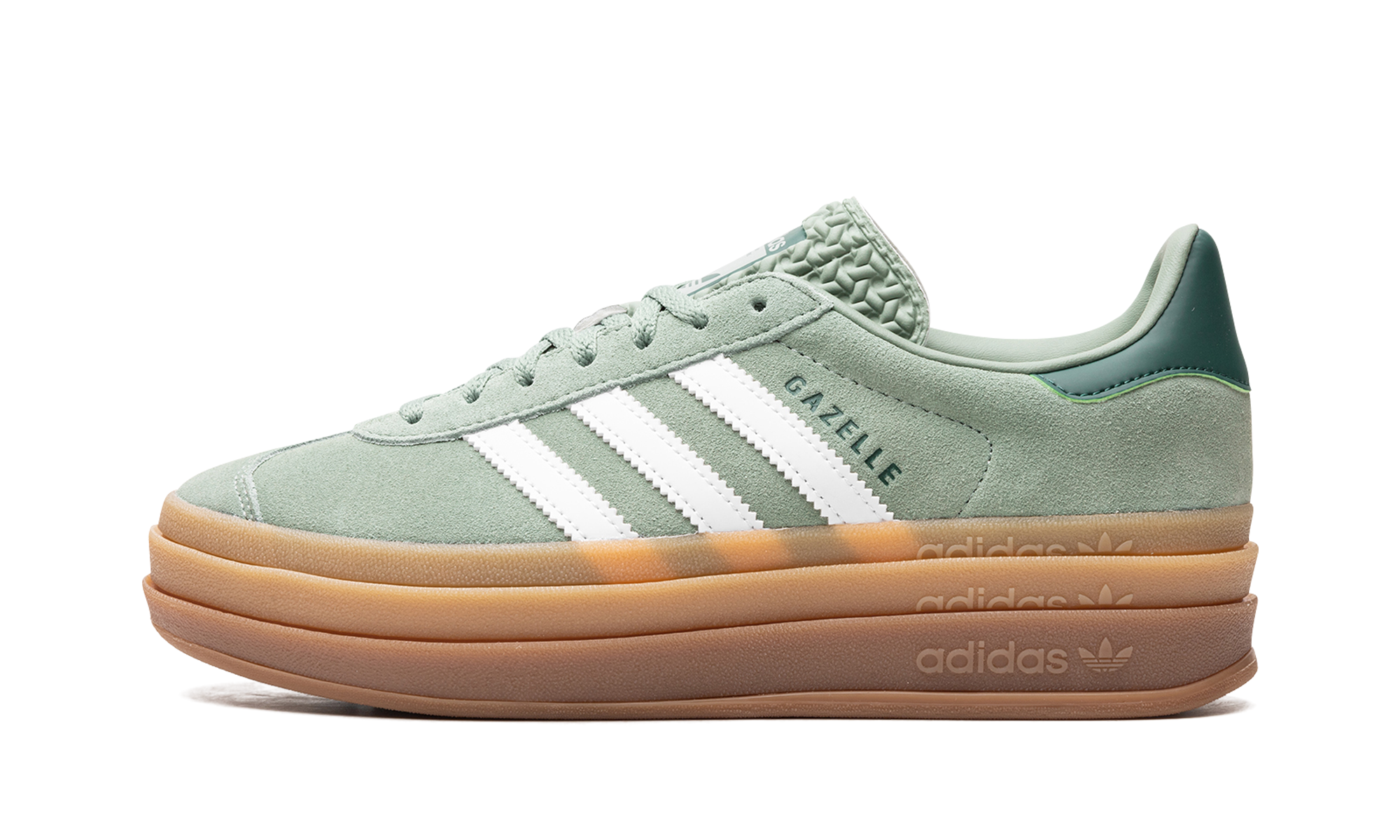 Adidas Gazelle Bold Silver Green (W) 1