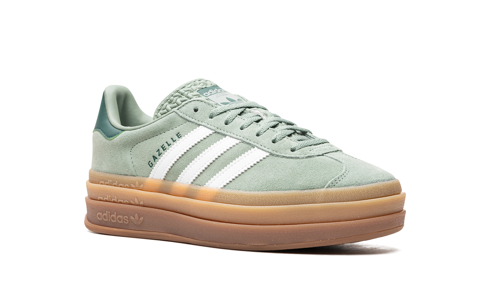 Adidas Gazelle Bold Silver Green (W) 2