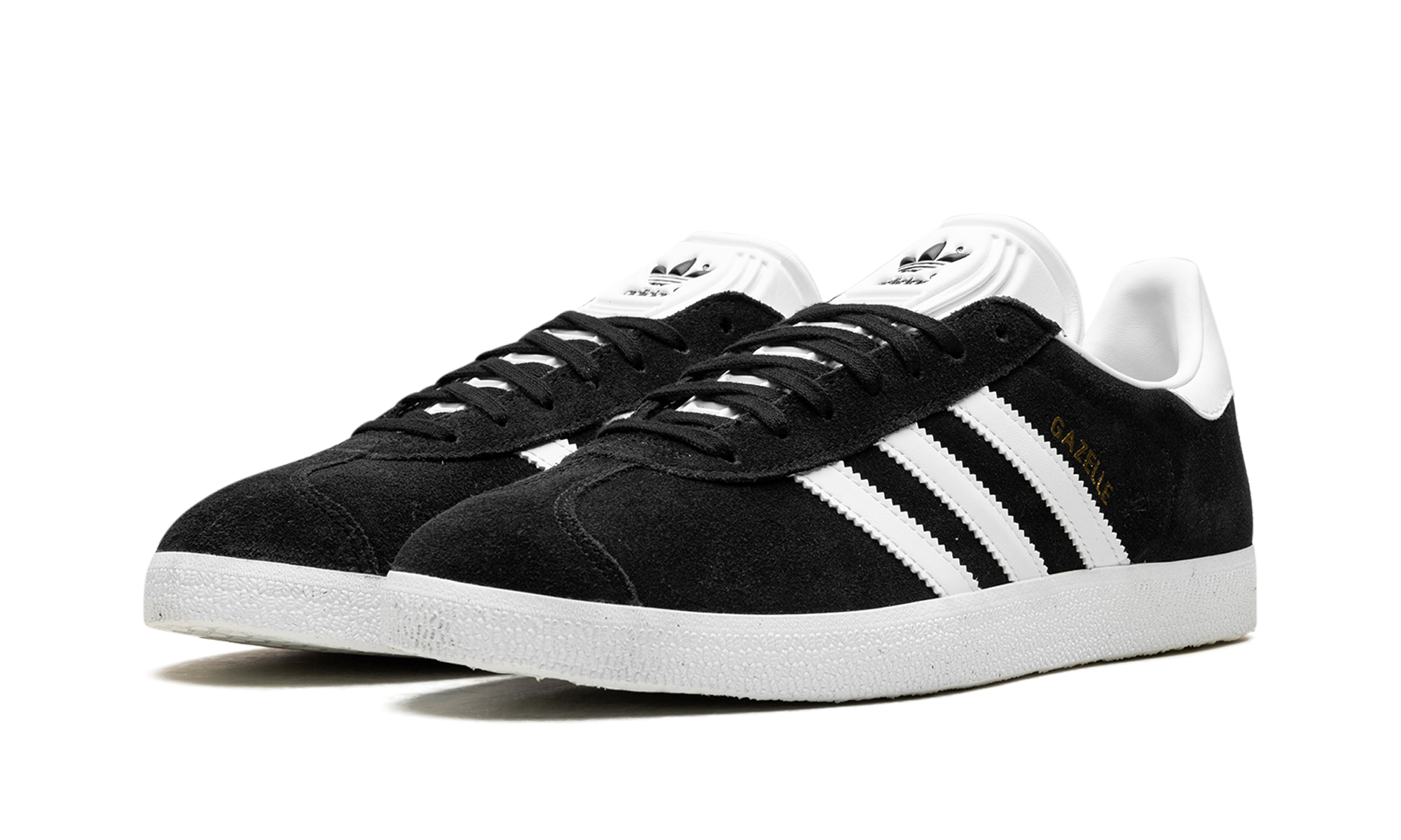 Adidas Gazelle Core Black Cloud White Gold 3