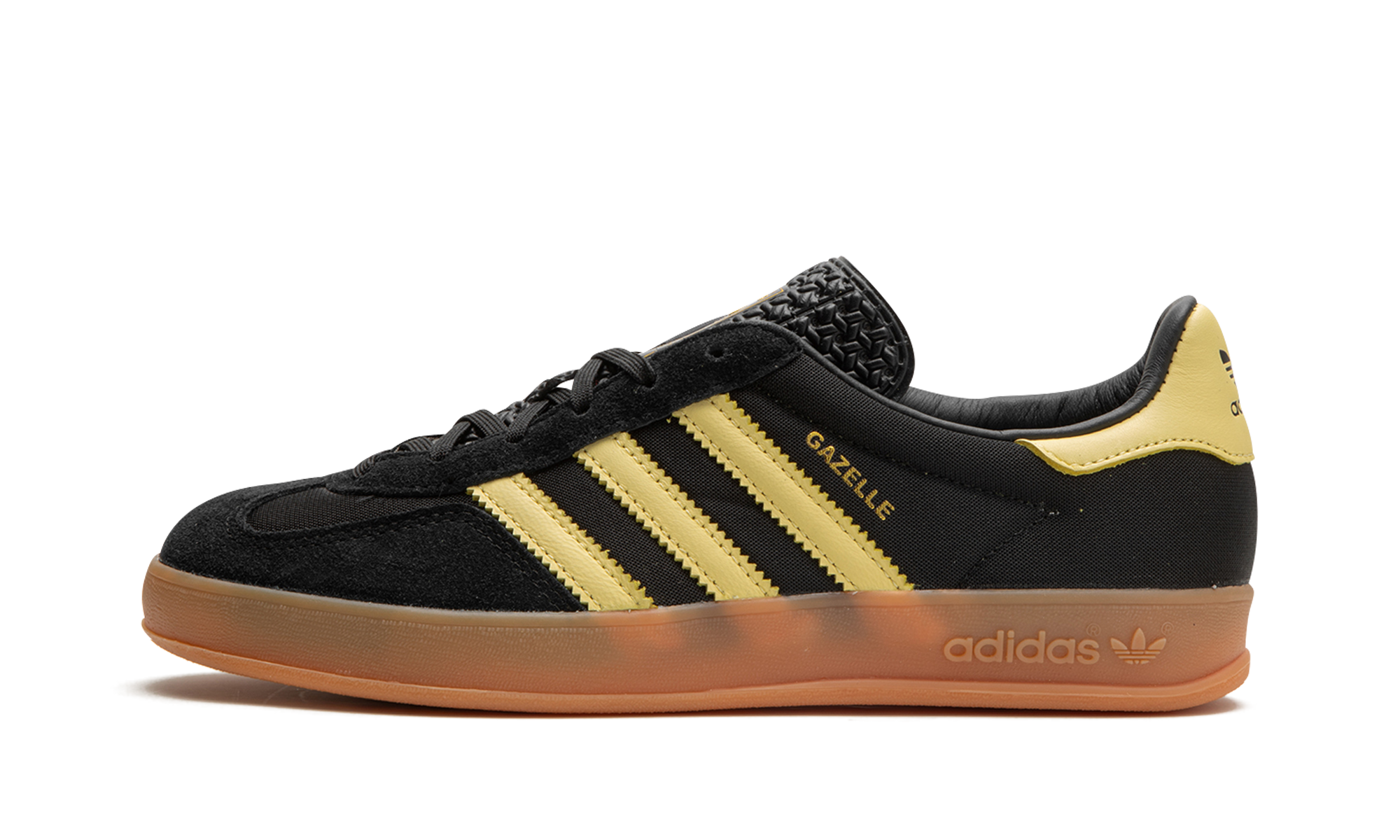 Adidas Gazelle Indoor Core Black Almost Yellow 1