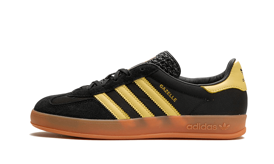 Adidas Gazelle Indoor Core Black Almost Yellow 1