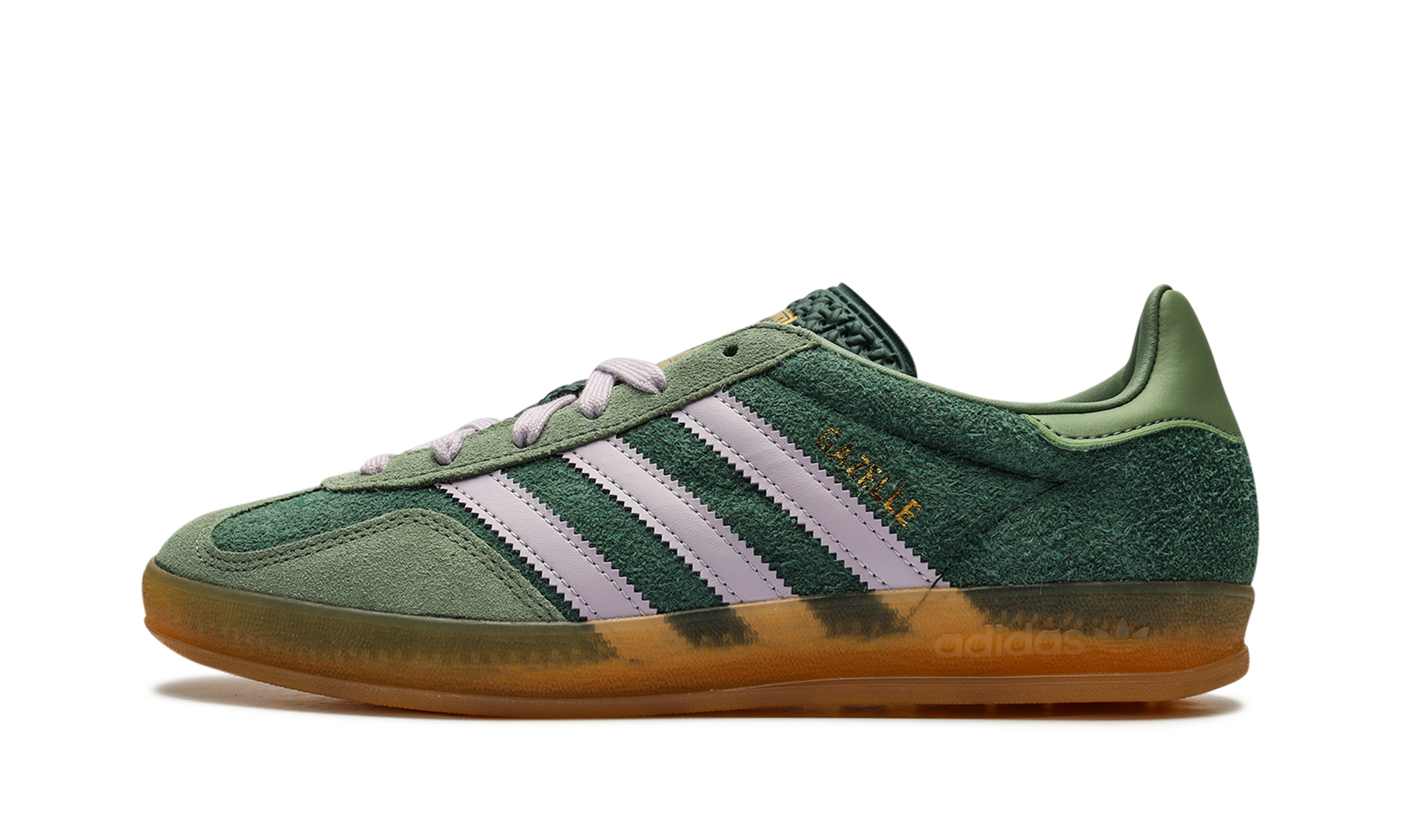 Adidas Gazelle Indoor mineral Green Silver 1