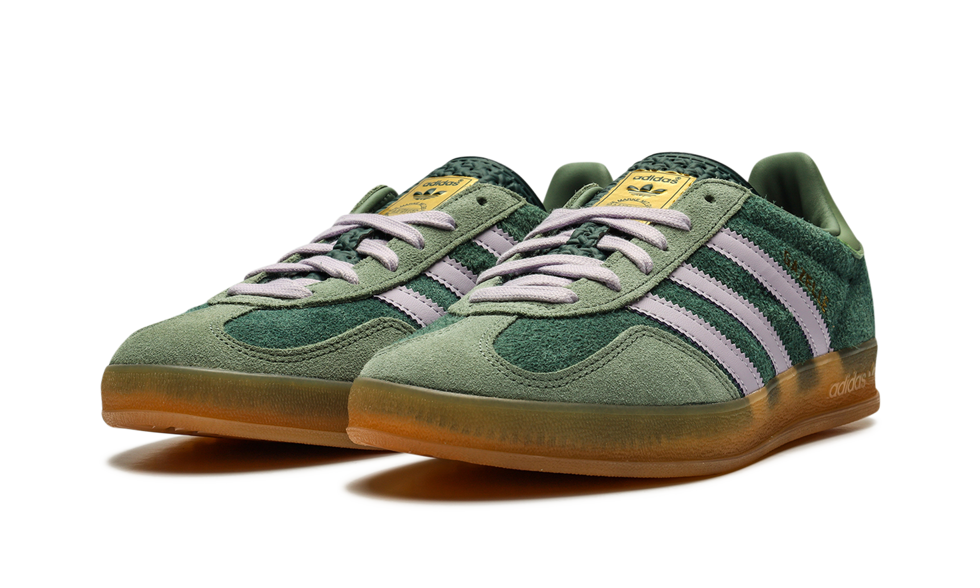 Adidas Gazelle Indoor mineral Green Silver 3