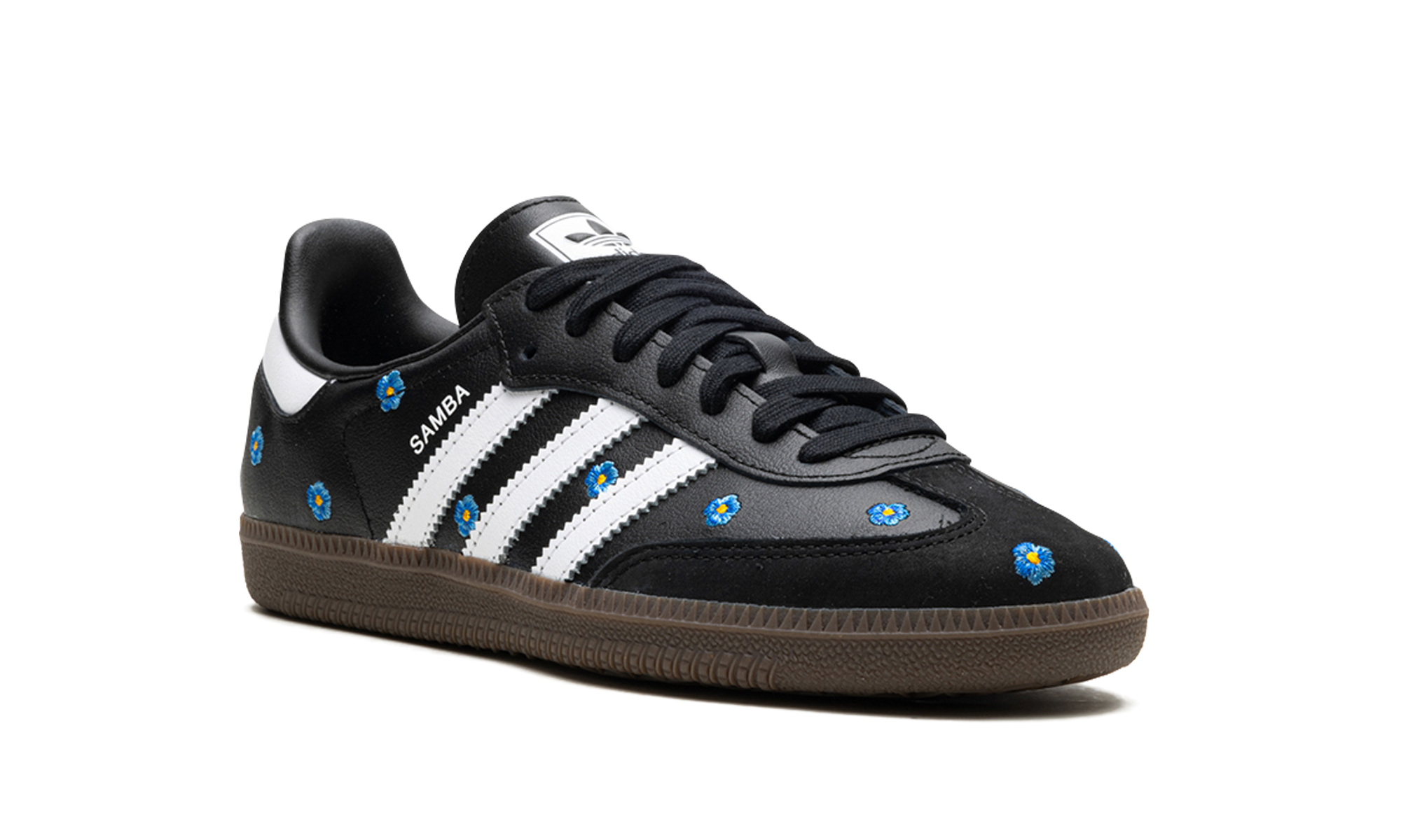 Adidas Samba Light Blue Floral Black 2