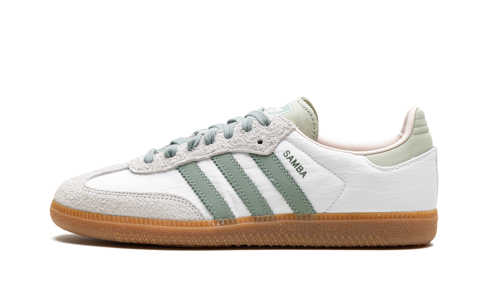 Adidas Samba OG Cloud White Silver Green 1