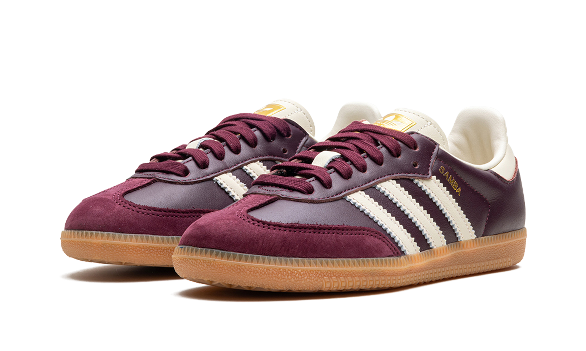 Adidas Samba OG Maroon Crewht Gold 3