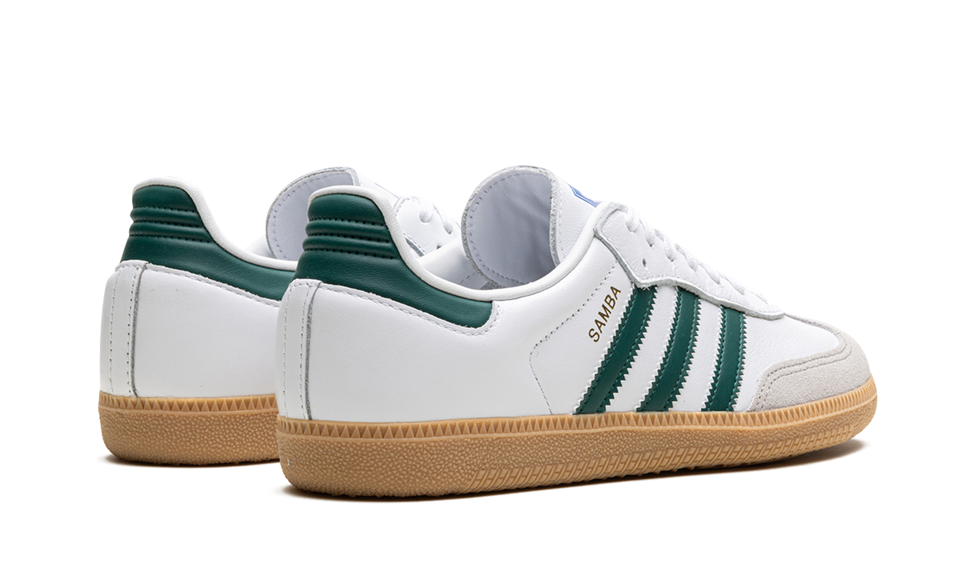 Adidas Samba OG White Collegiate Green Gum (Kids) 4