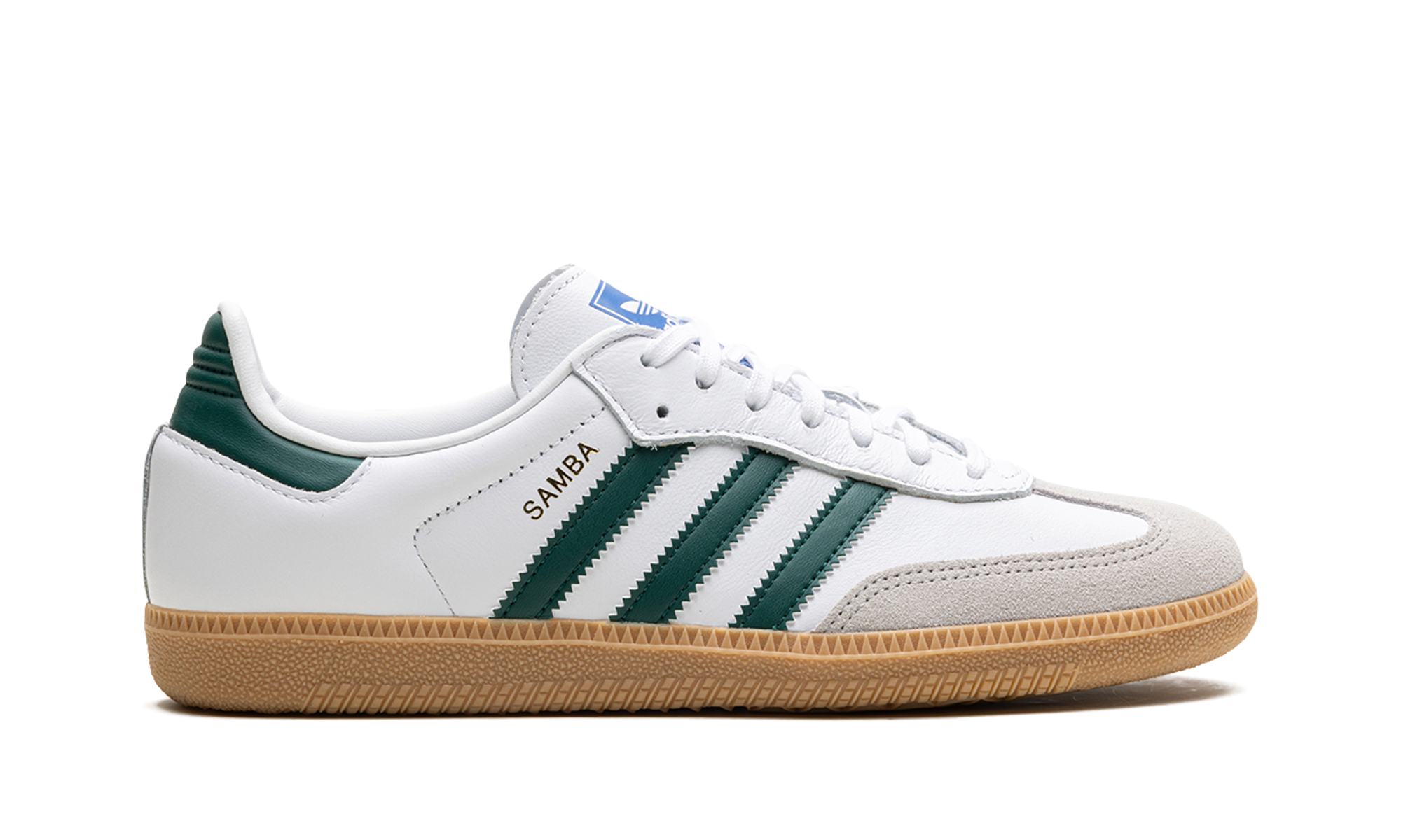 Adidas Samba OG White Collegiate Green Gum (Kids) 7
