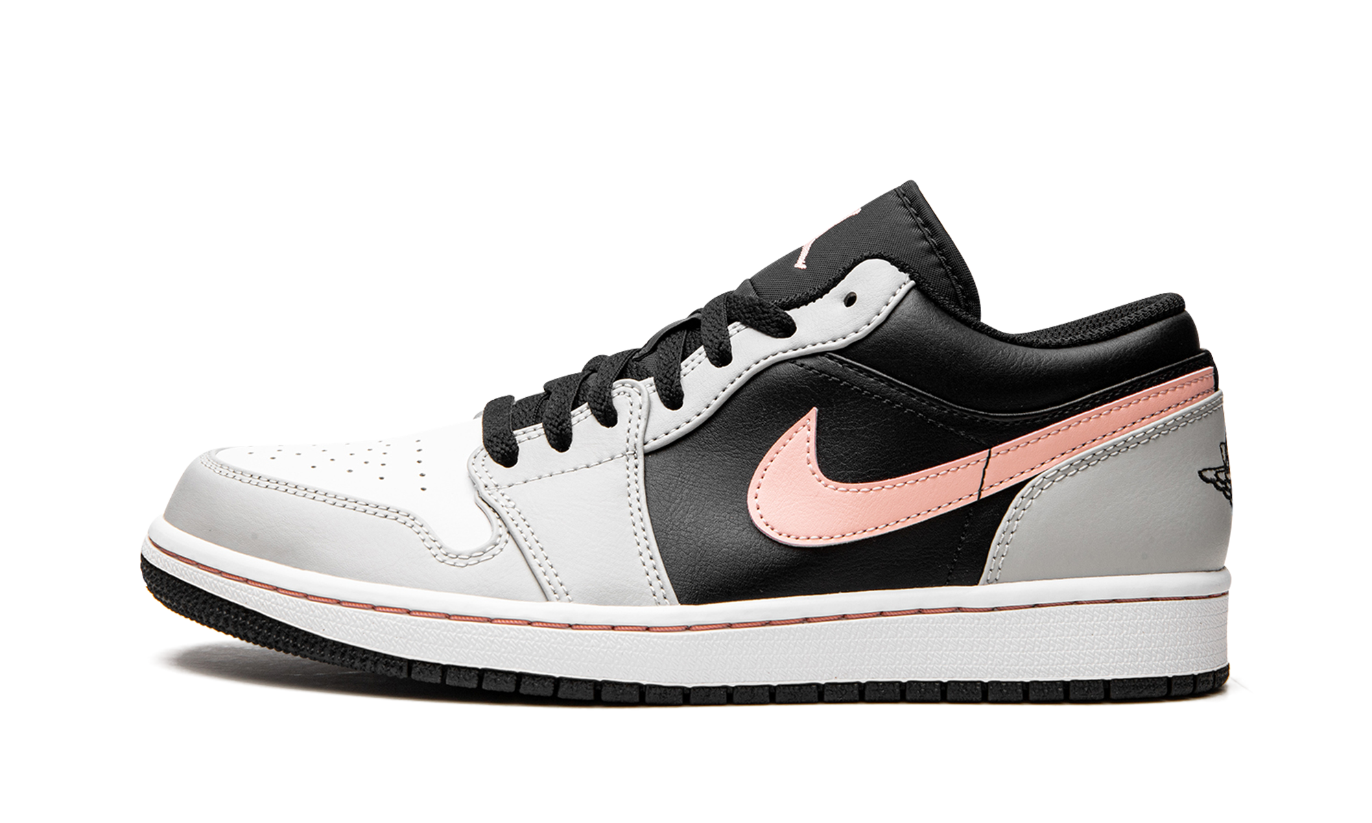 Air Jordan 1 Low Black Grey Pink 1