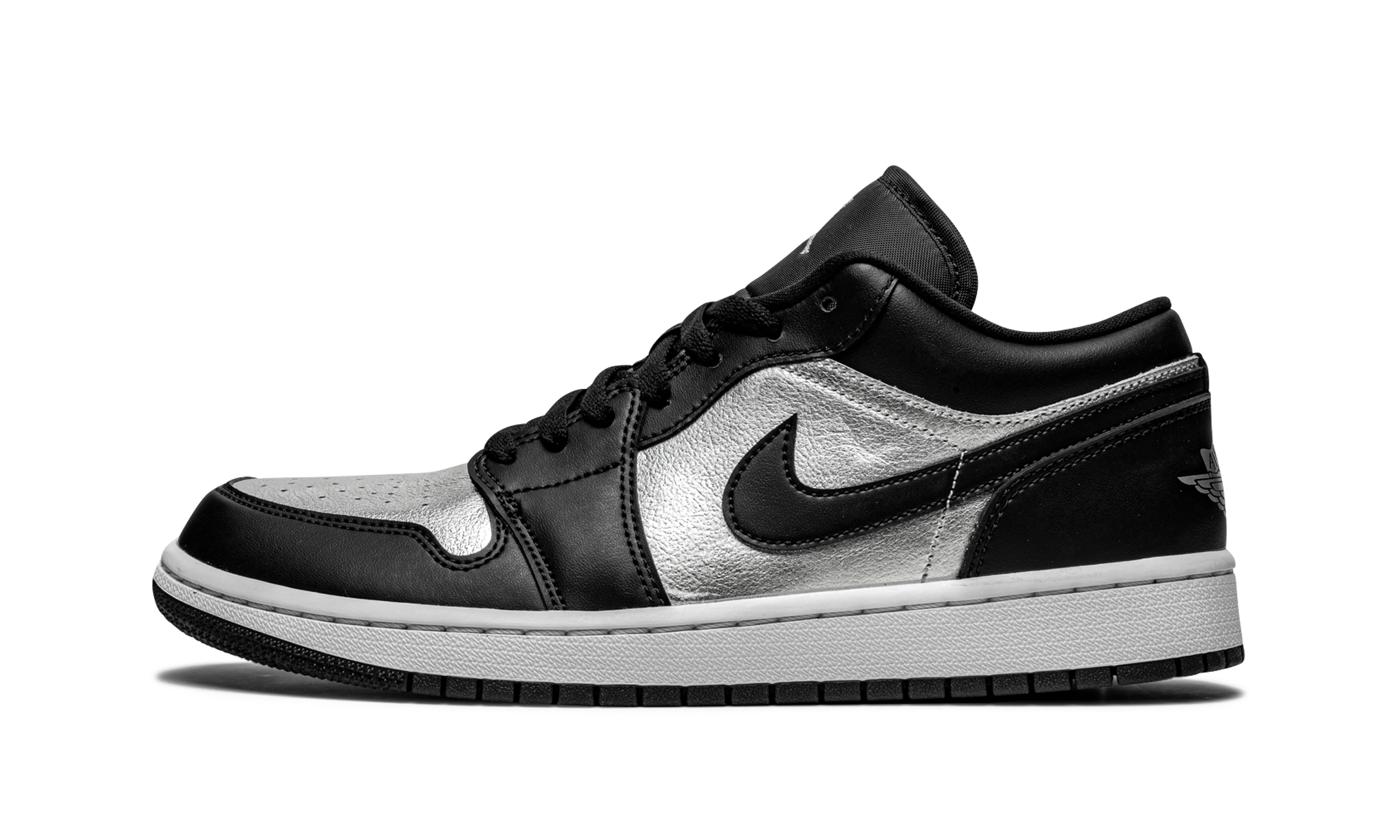 Air Jordan 1 Low Se Black Metallic Silver 1