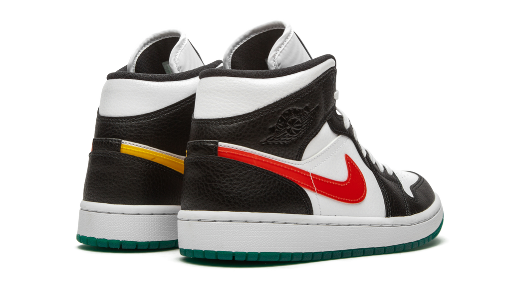 Air Jordan 1 Mid Alternate Swooshes Red Yellow (W) 3