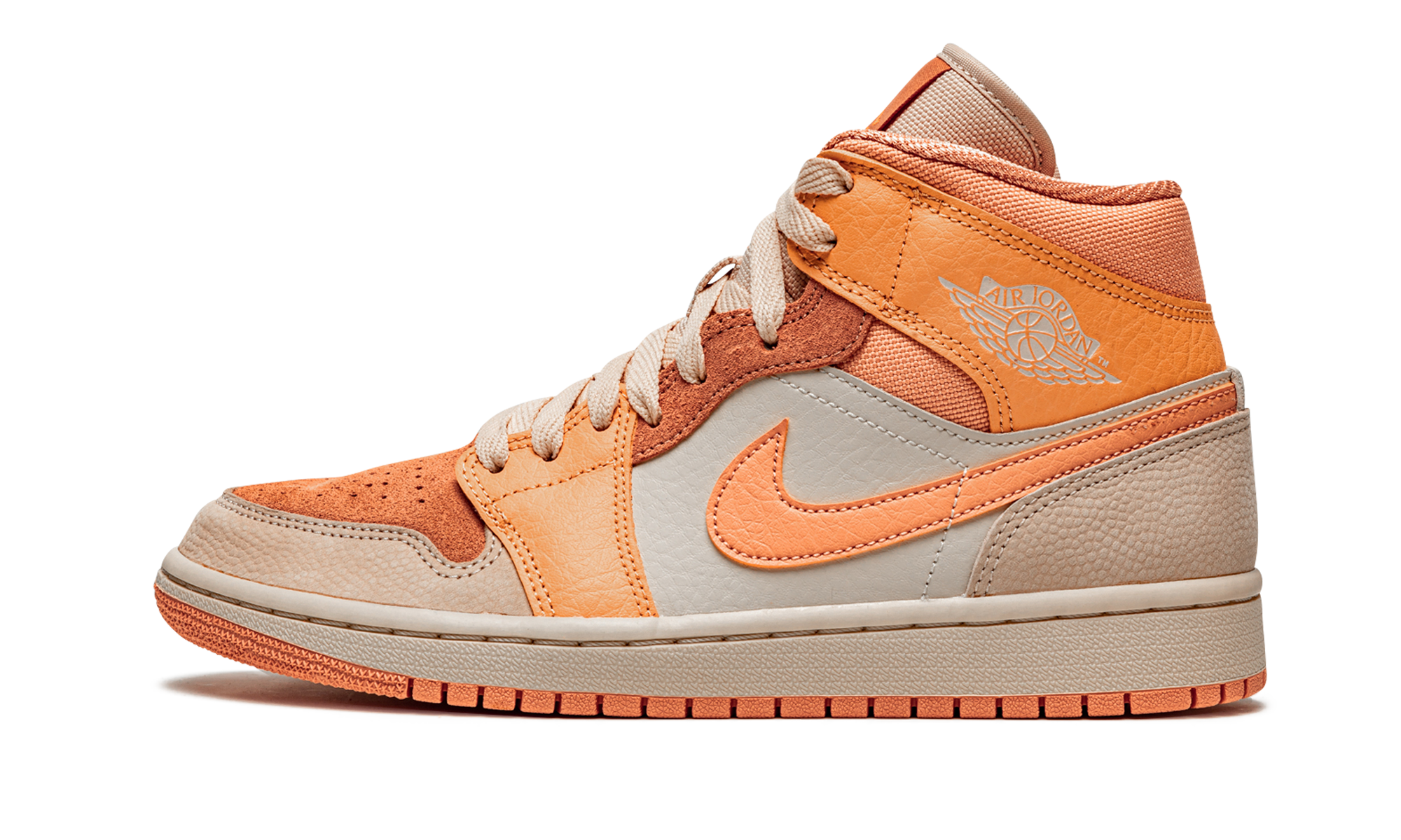 Air Jordan 1 Mid Apricot Orange 8