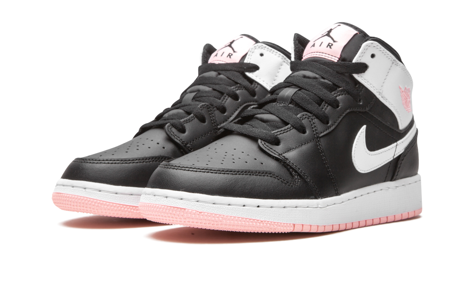 Air Jordan 1 Mid Black Arctic Pink (GS) 3