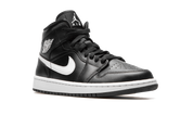 Air Jordan 1 Mid Black White (W) 2