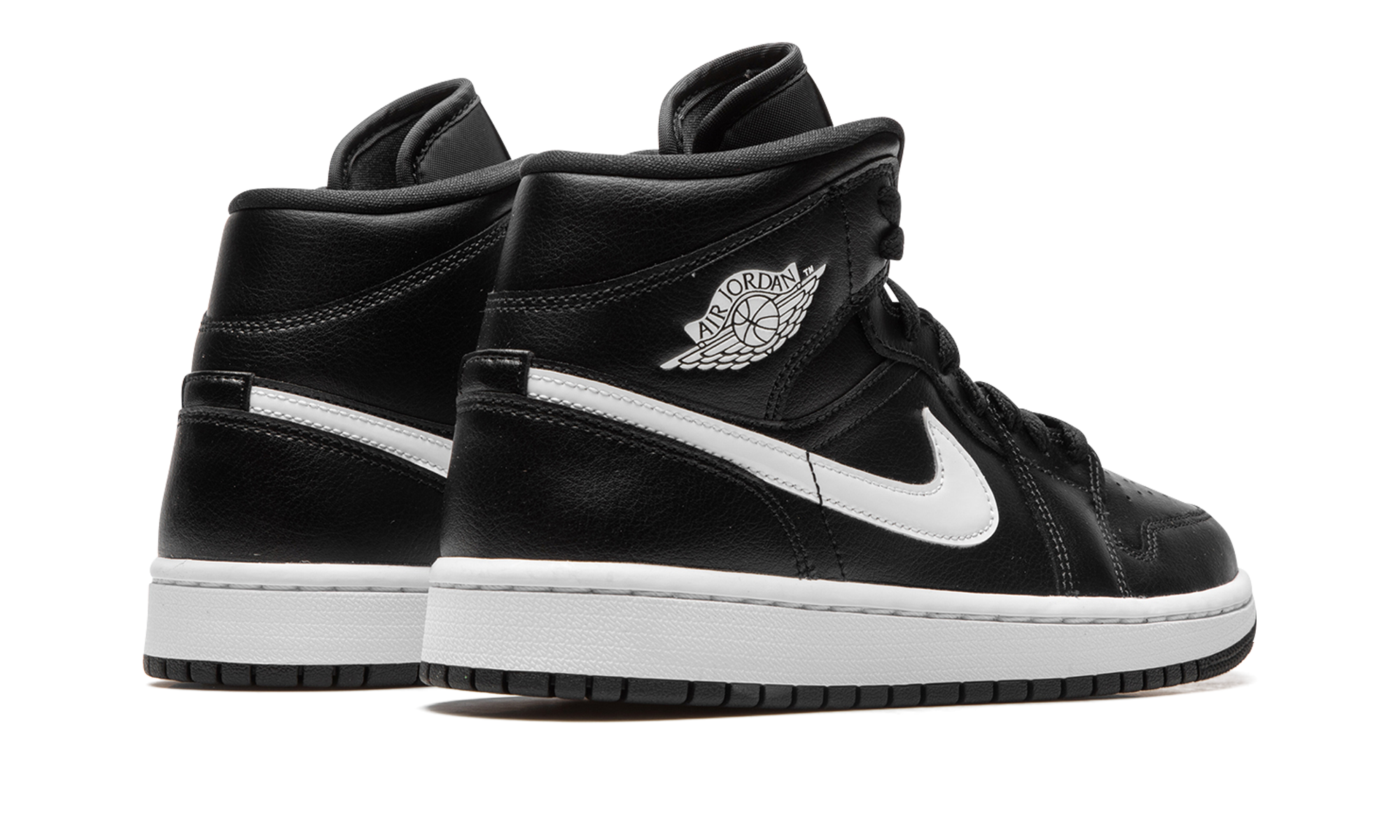 Air Jordan 1 Mid Black White (W) 4