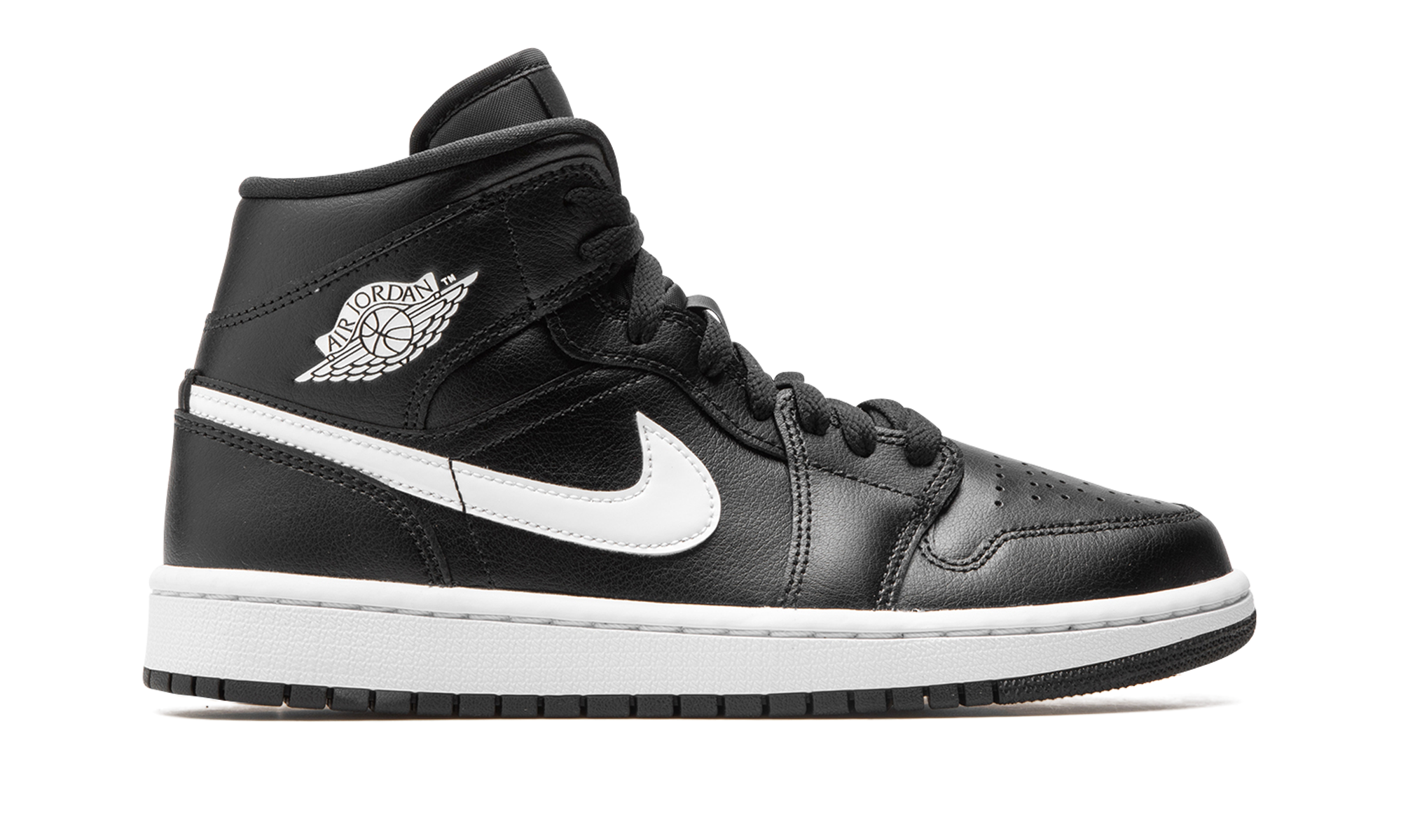 Air Jordan 1 Mid Black White (W) 7