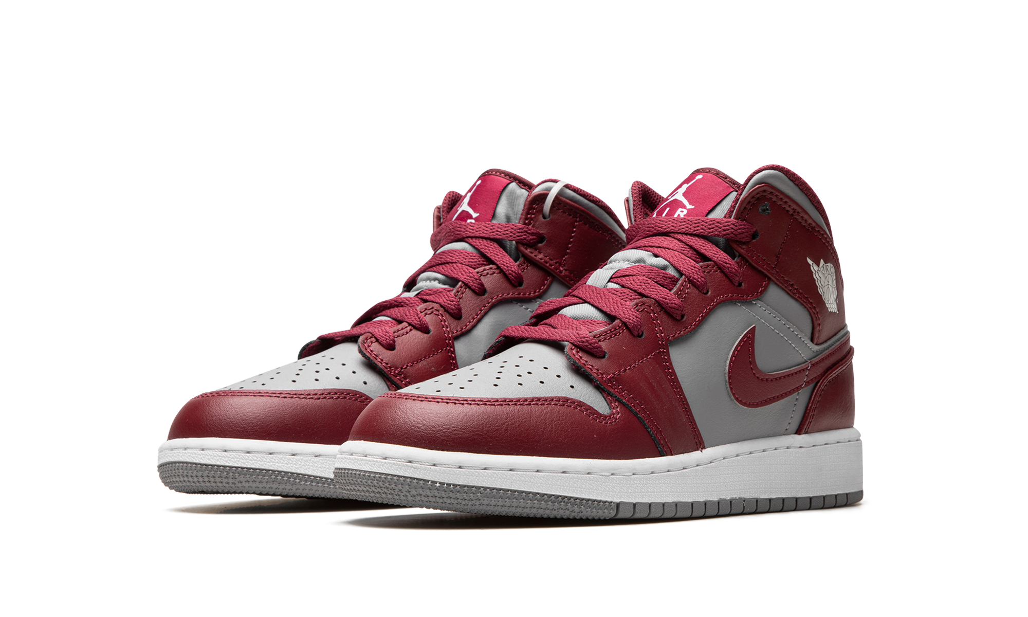 Air Jordan 1 Mid Cherrywood Red (GS) 3