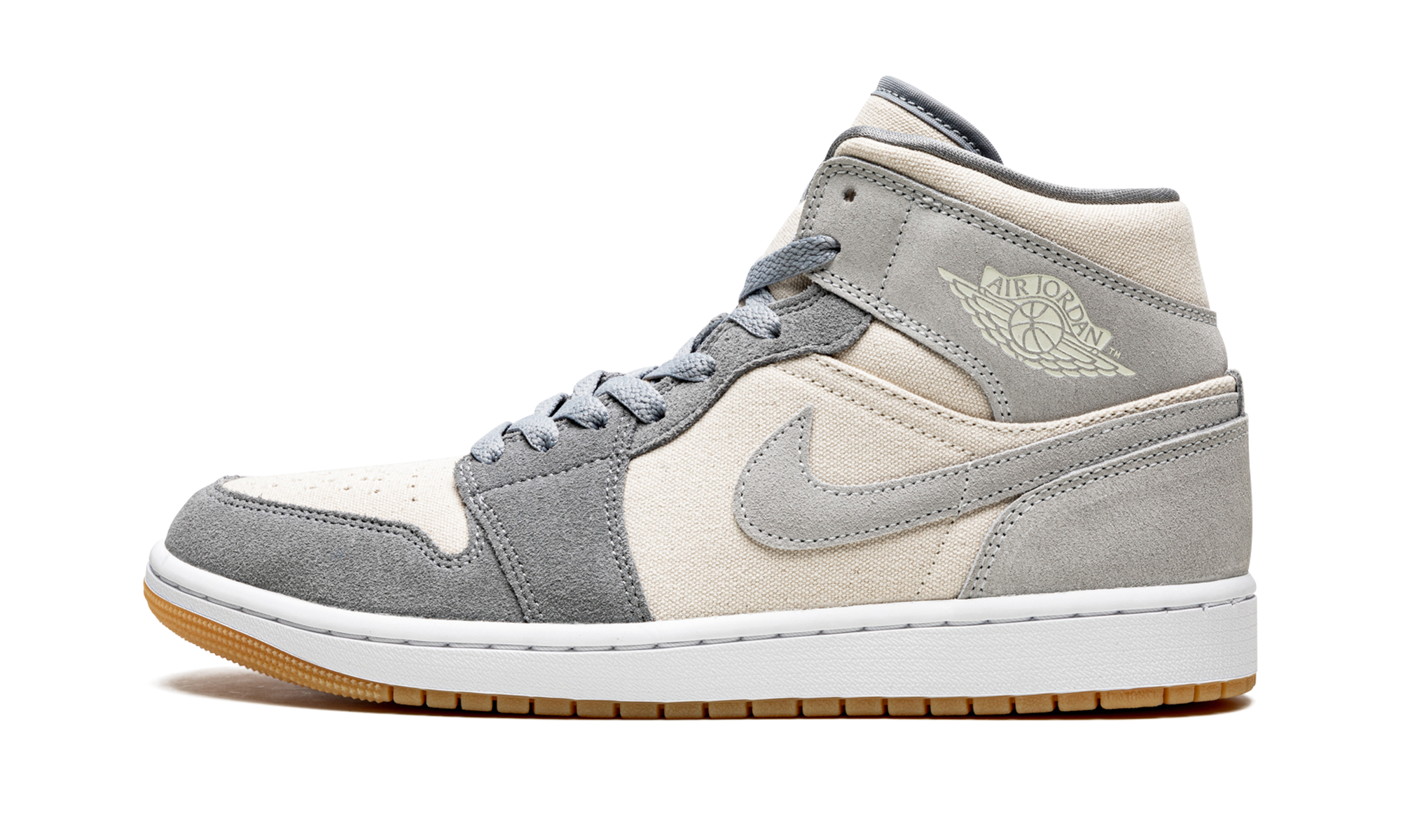 Air Jordan 1 Mid Coconut Milk Particle Gray 4