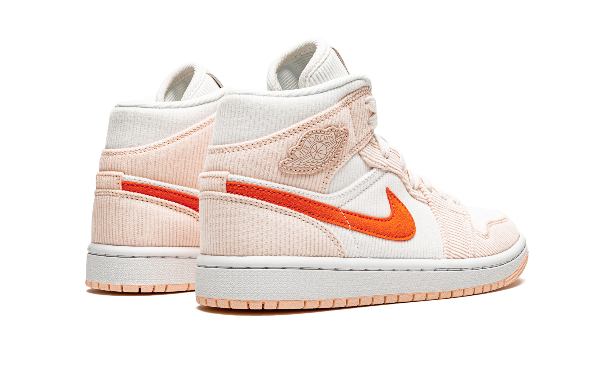 Air Jordan 1 Mid Corduroy Sail Rose 4
