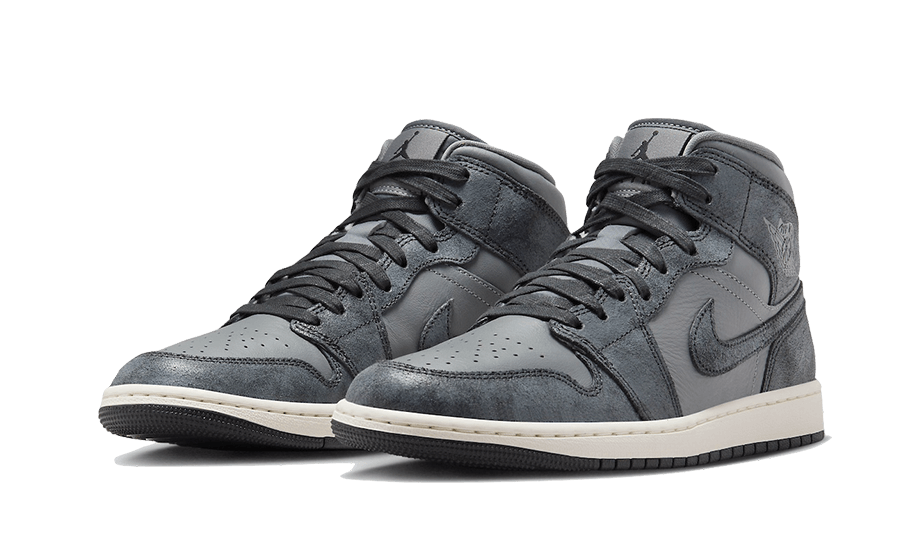 Air Jordan 1 Mid Distressed Smoke Gray