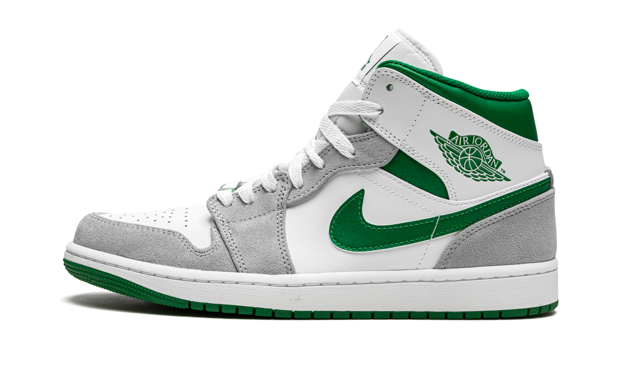 Air Jordan 1 Mid Gray Green 1