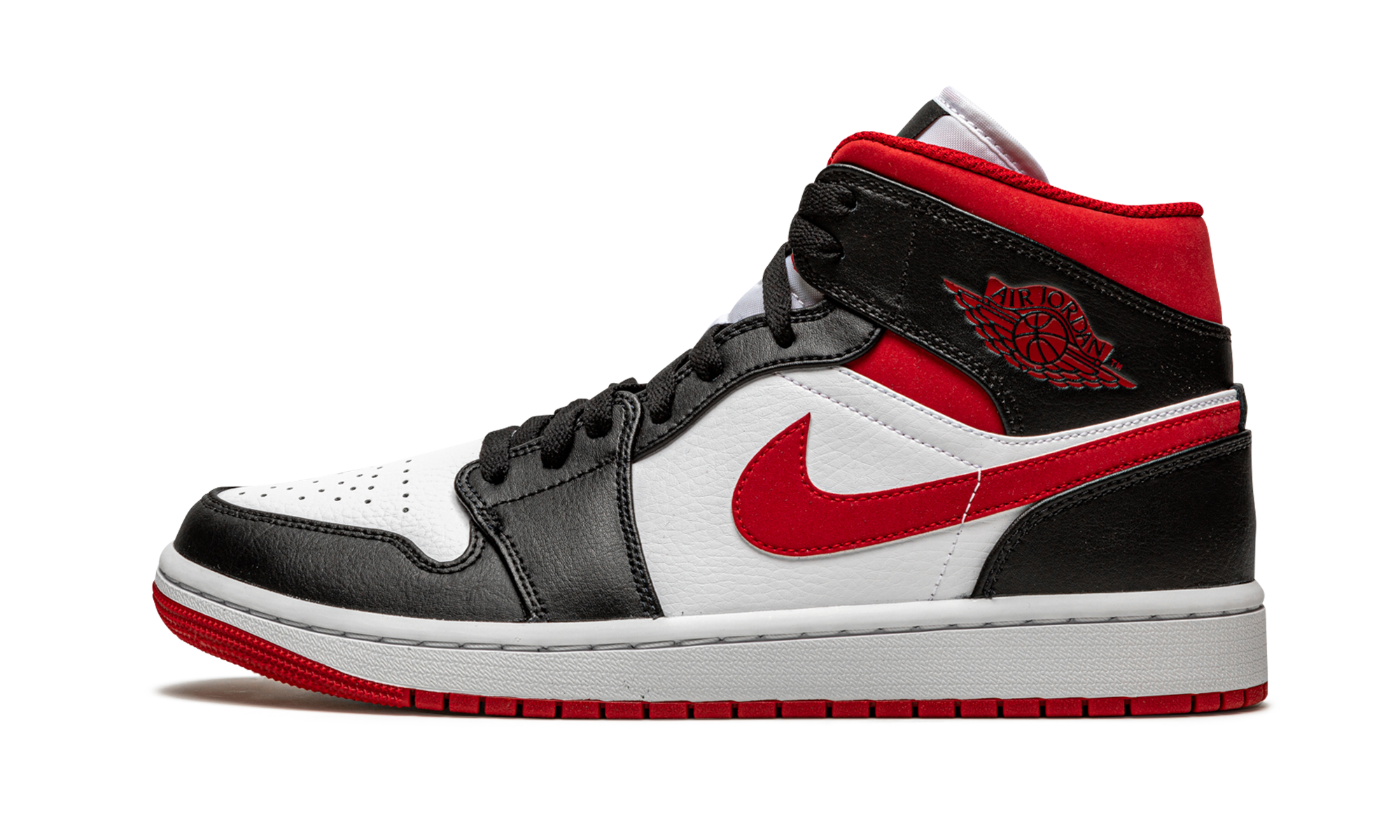 Air Jordan 1 Mid Gym Red Black White 2