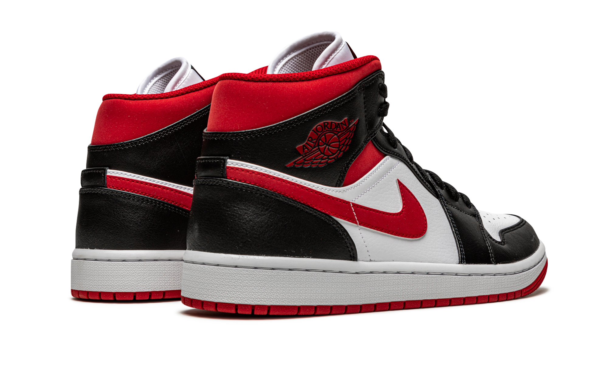 Air Jordan 1 Mid Gym Red Black White 4