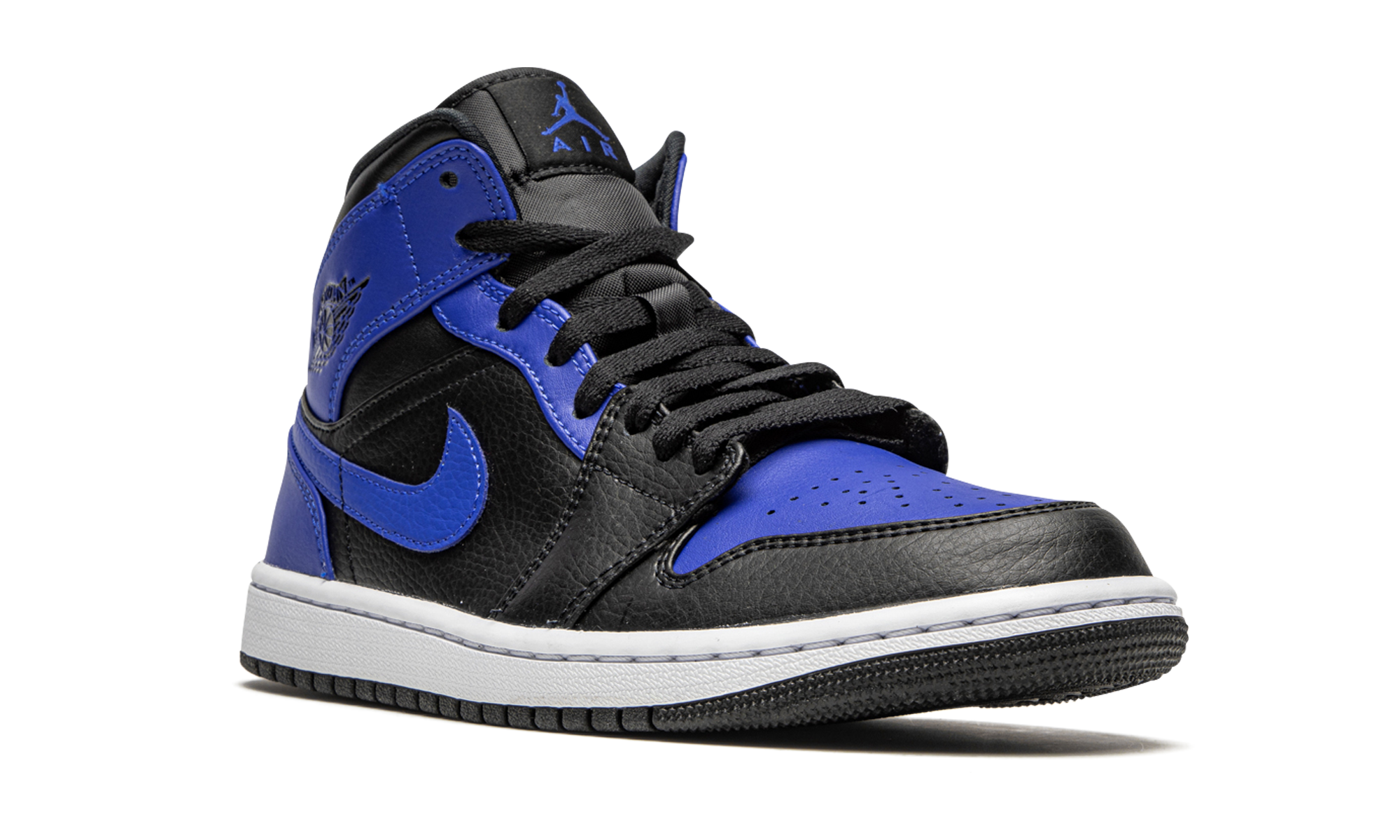 Air Jordan 1 Mid Hyper Royal Tumbled Leather 7