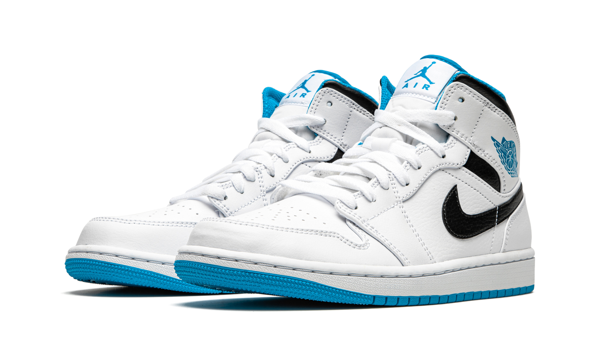 Air Jordan 1 Mid Laser Blue 3