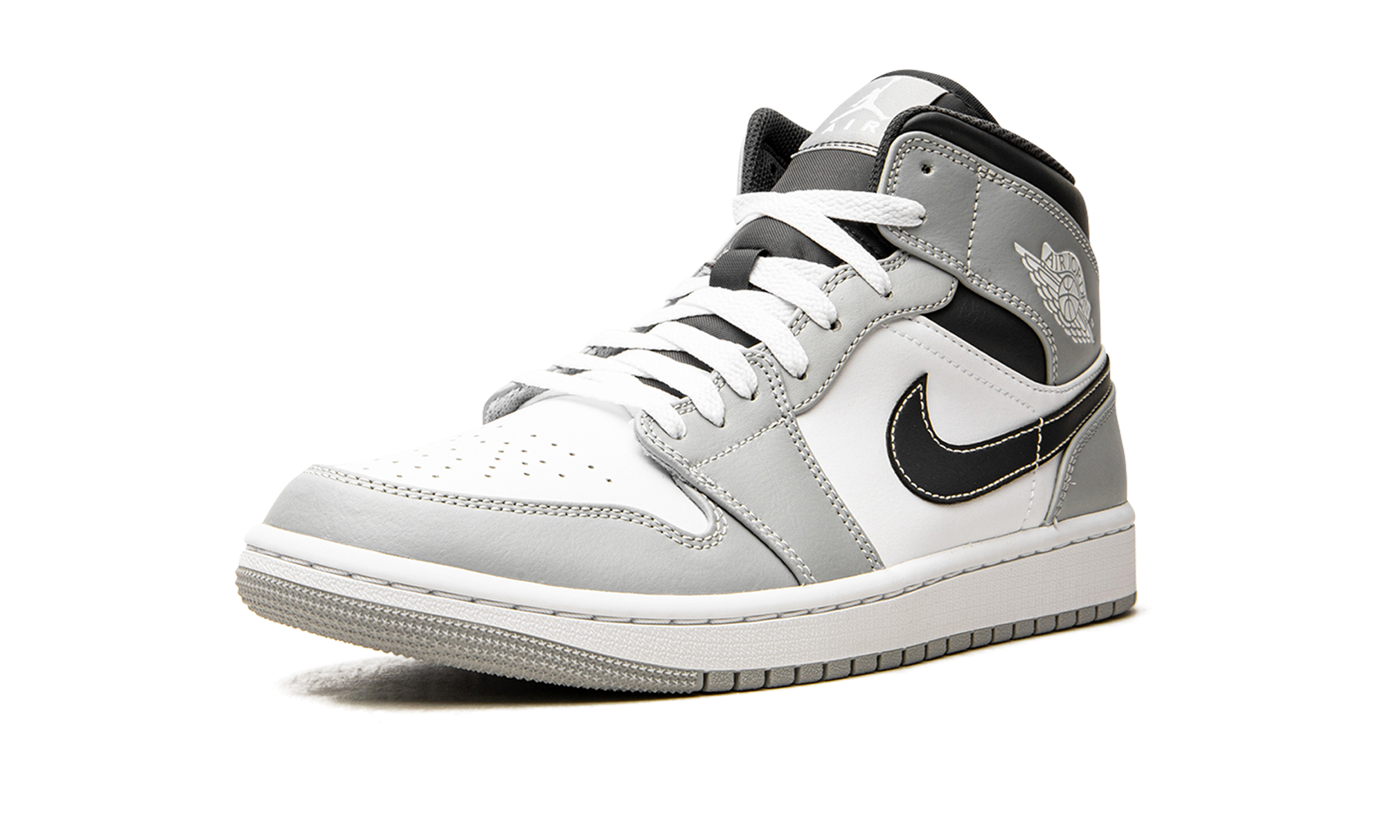 Air Jordan 1 Mid Light Smoke Grey Anthracite 4