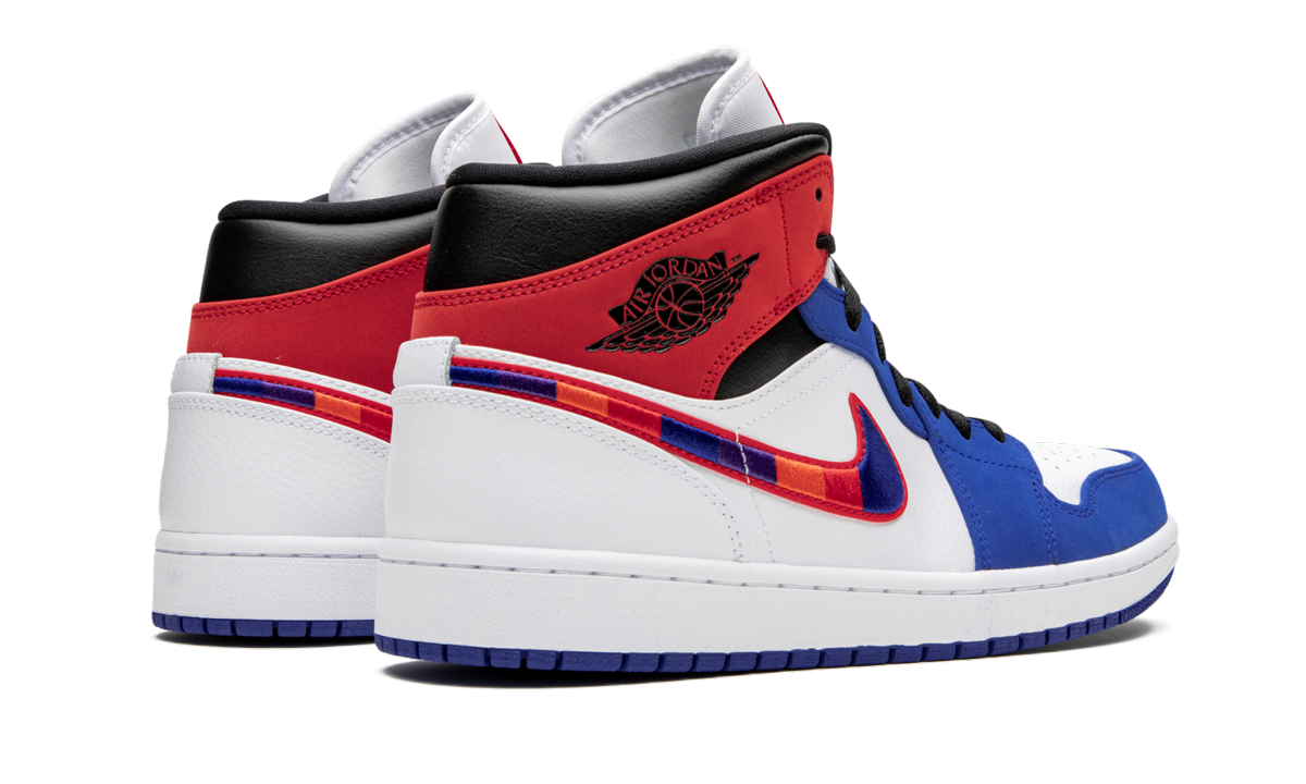 Air Jordan 1 Mid Multicolor Swoosh 4