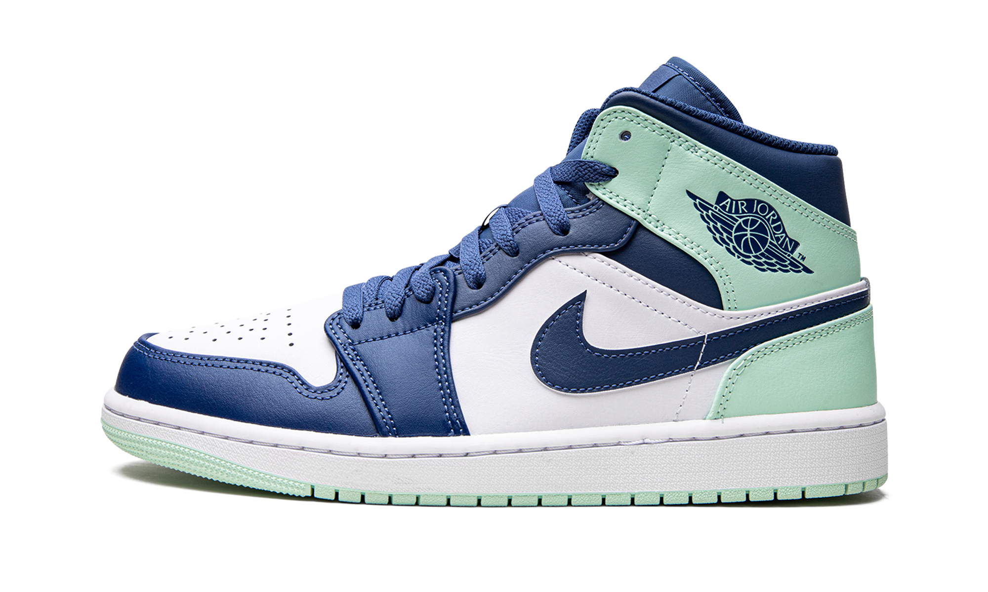 Air Jordan 1 Mid Mystic Navy Mint Foam 1