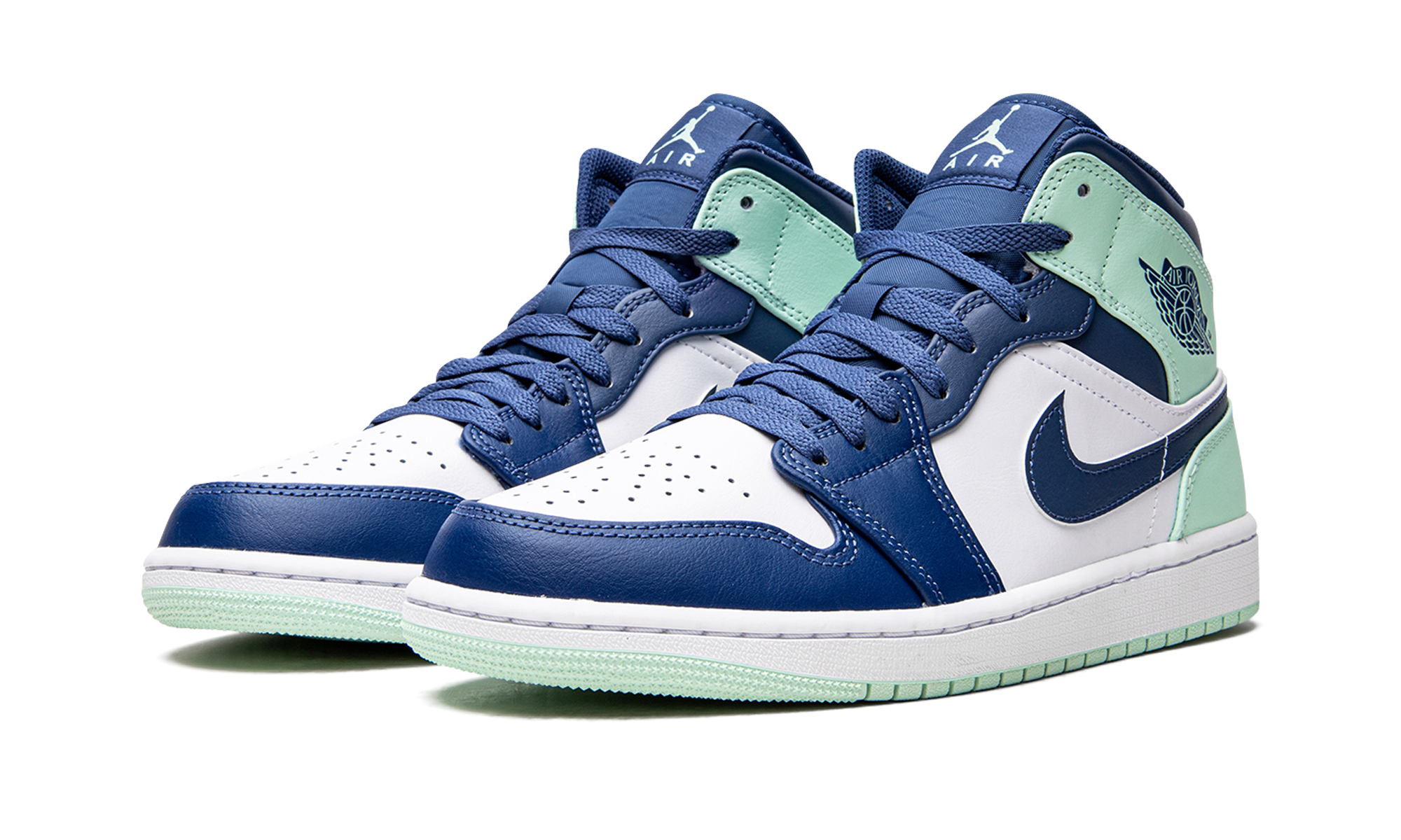 Air Jordan 1 Mid Mystic Navy Mint Foam 2