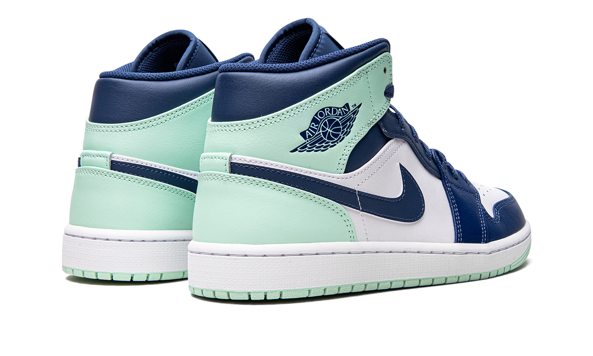 Air Jordan 1 Mid Mystic Navy Mint Foam 3