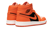 Air Jordan 1 Mid Orange Black 4