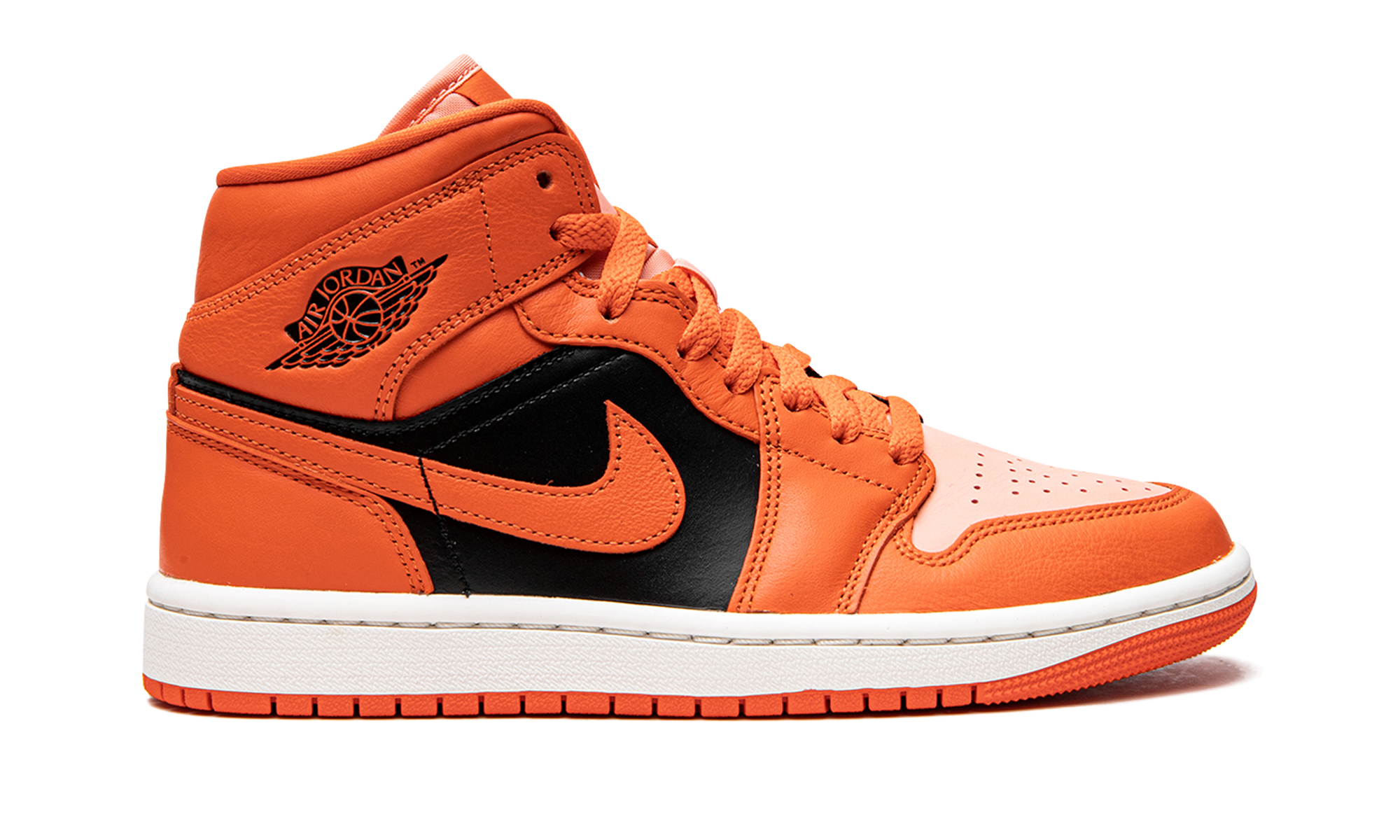 Air Jordan 1 Mid Orange Black 7