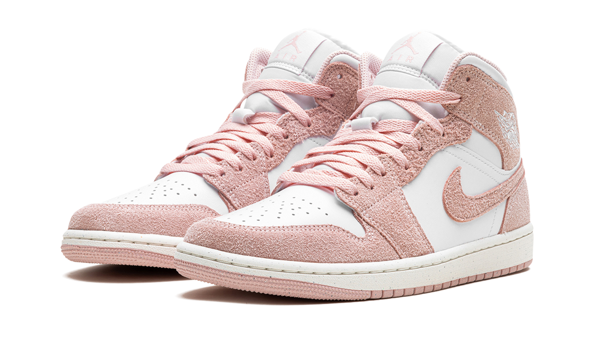 Air Jordan 1 Mid Pink Suede 3