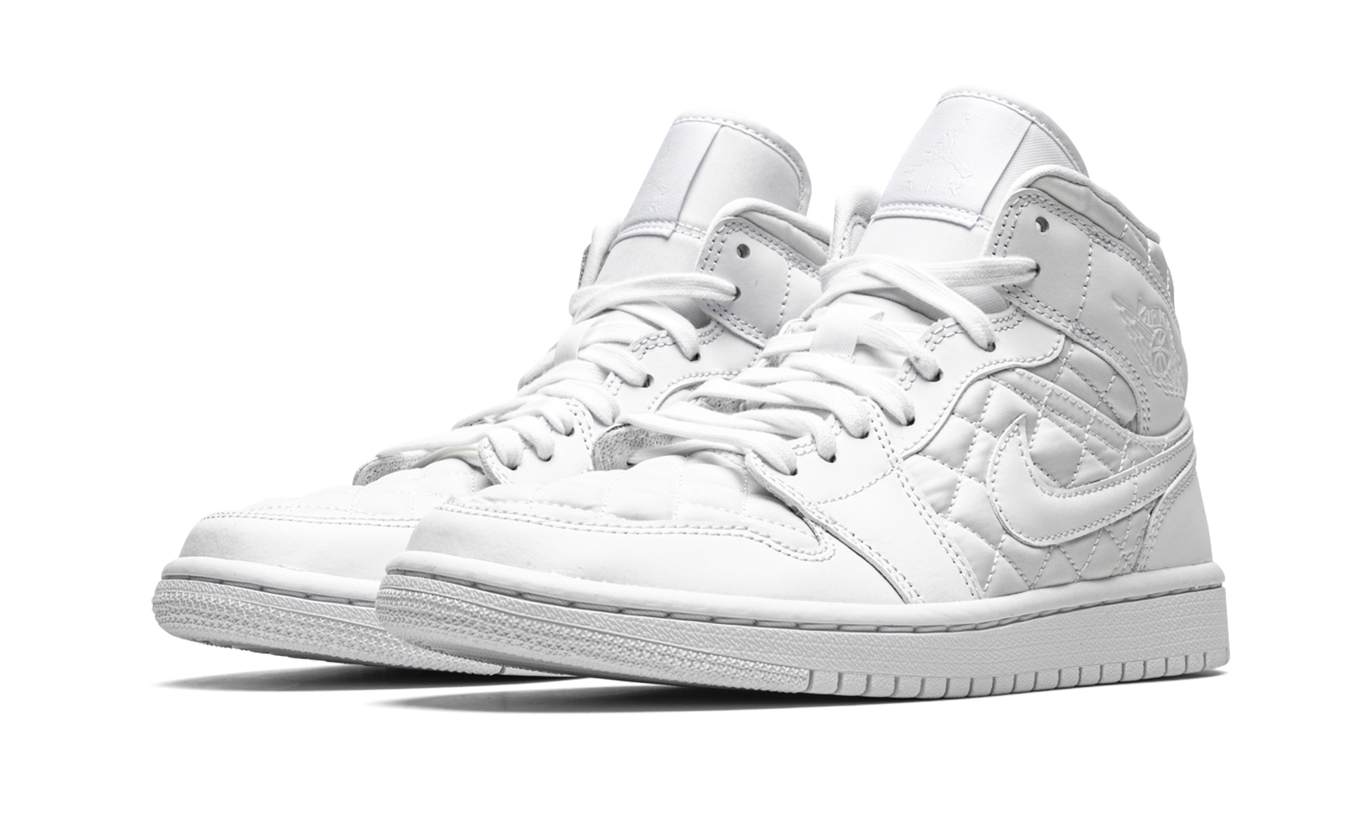 Air Jordan 1 Mid Quilted White (W) 3